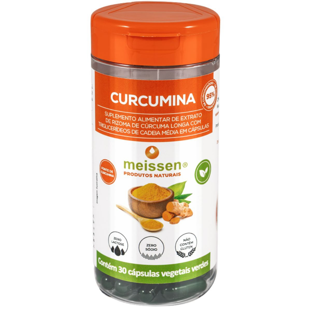 Curcumina C/ Triglicerídeos de Cadeia Média 30 Cápsulas - Meissen