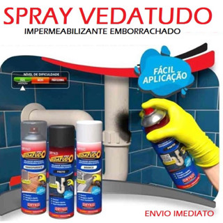 Spray Emborrachado Impermeabilizante Vedatudo 400ml Dryko em Oferta na Shopee