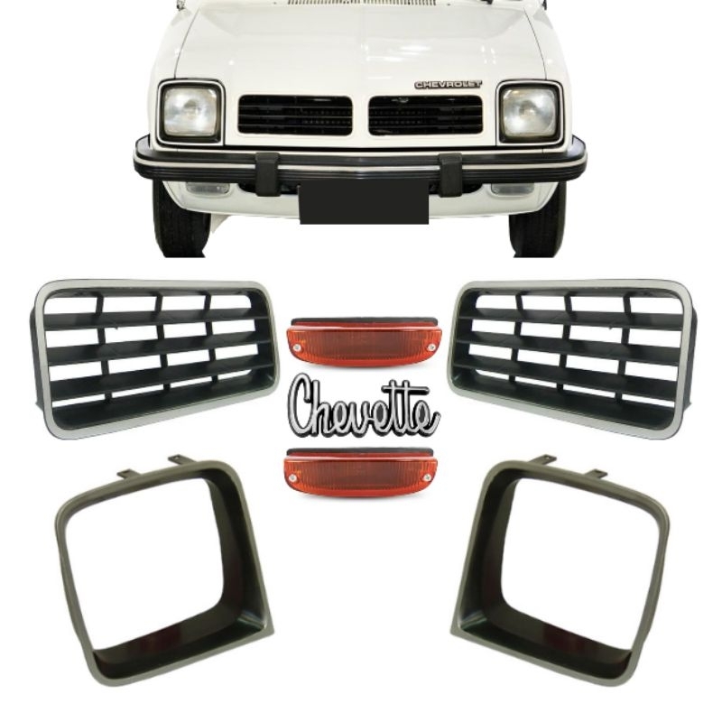 KIT FRENTE CHEVETTE 81 82 FAROL QUADRADO