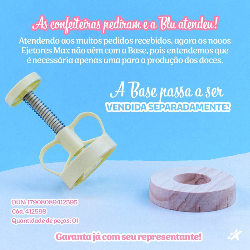 Base ejetor Max Bluestar para Carimbos Ejetor Bluestar Off em Oferta na Shopee