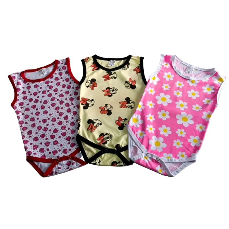 kit Bodies Meninas Malha Algodão Regata Minie