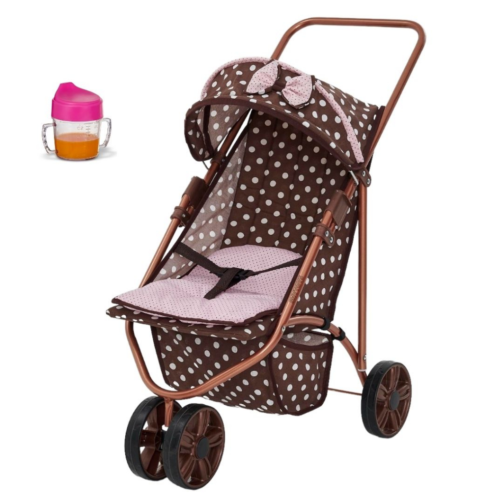 Carrinho de boneca 3 rodas Reborn Milan Carrinho para boneca Berço xikitinha Alive shin ninar