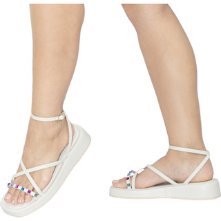 Sandália Feminina Papete Confortável Flat Plataforma Rasteira Plana Metalizado Moda Blogueira Flatform Slide Chinelo Comfort