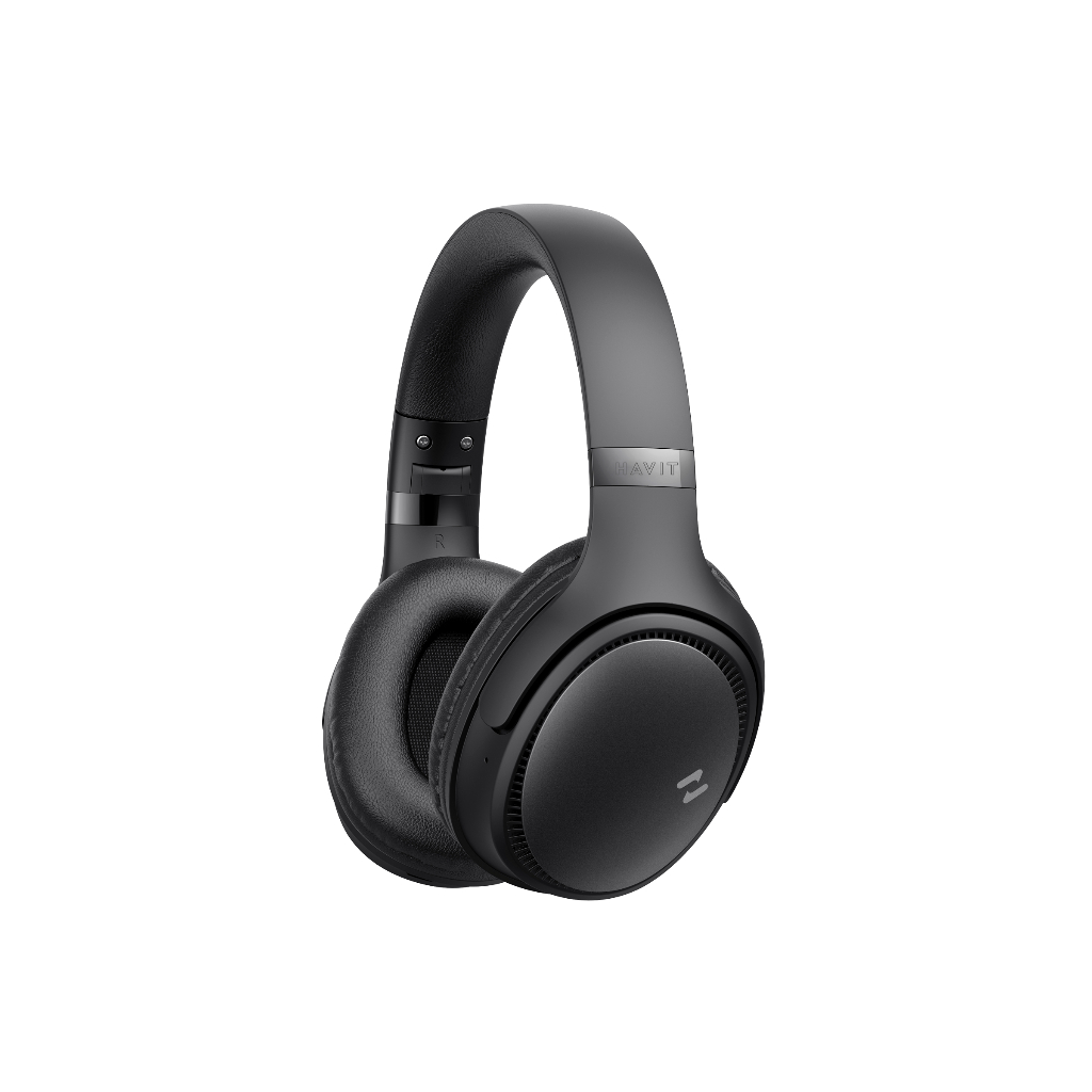 HAVIT H630BT Headphone Gamer Bluetooth 5.3 Multiponto On-ear 3D 55h ENC - Preto, Azul, Bege e Manteiga/Off White - detalhe