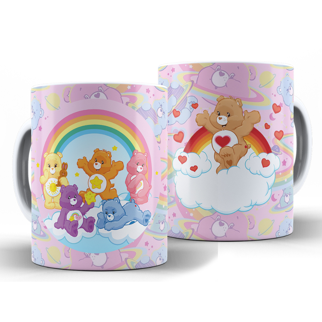 Caneca Ursinhos Carinhosos + Caixa - Xícara Divertida 325ML Cerâmica em Oferta na Shopee
