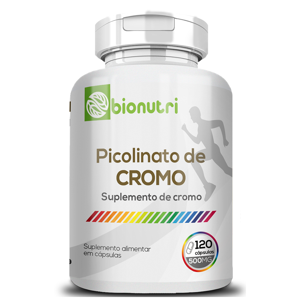 Picolinato De Cromo 120 Cápsulas 500mg  - ORIGINAL BIONUTRI em Oferta na Shopee