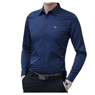 Camisa Social Masculina Manga longa Slim Fit Casual