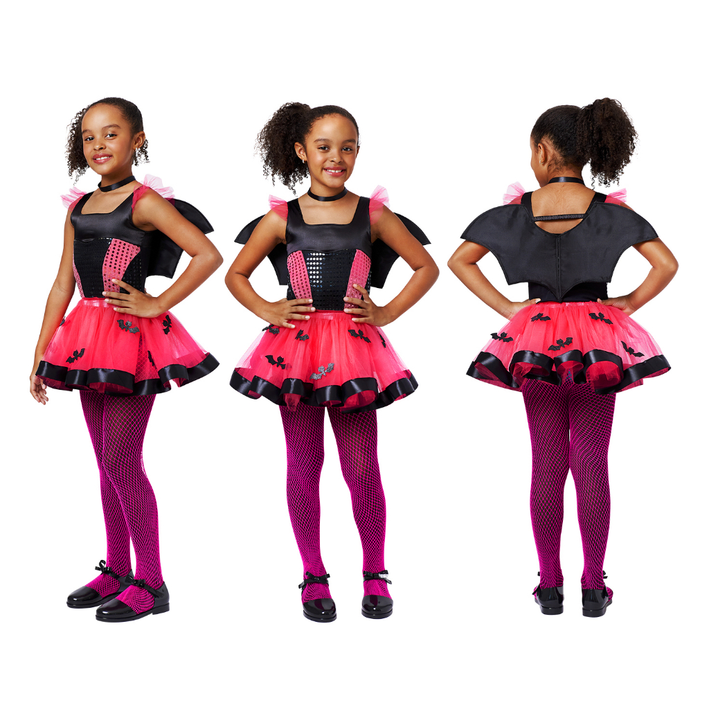 Fantasia Morcega Glamour Halloween Infantil