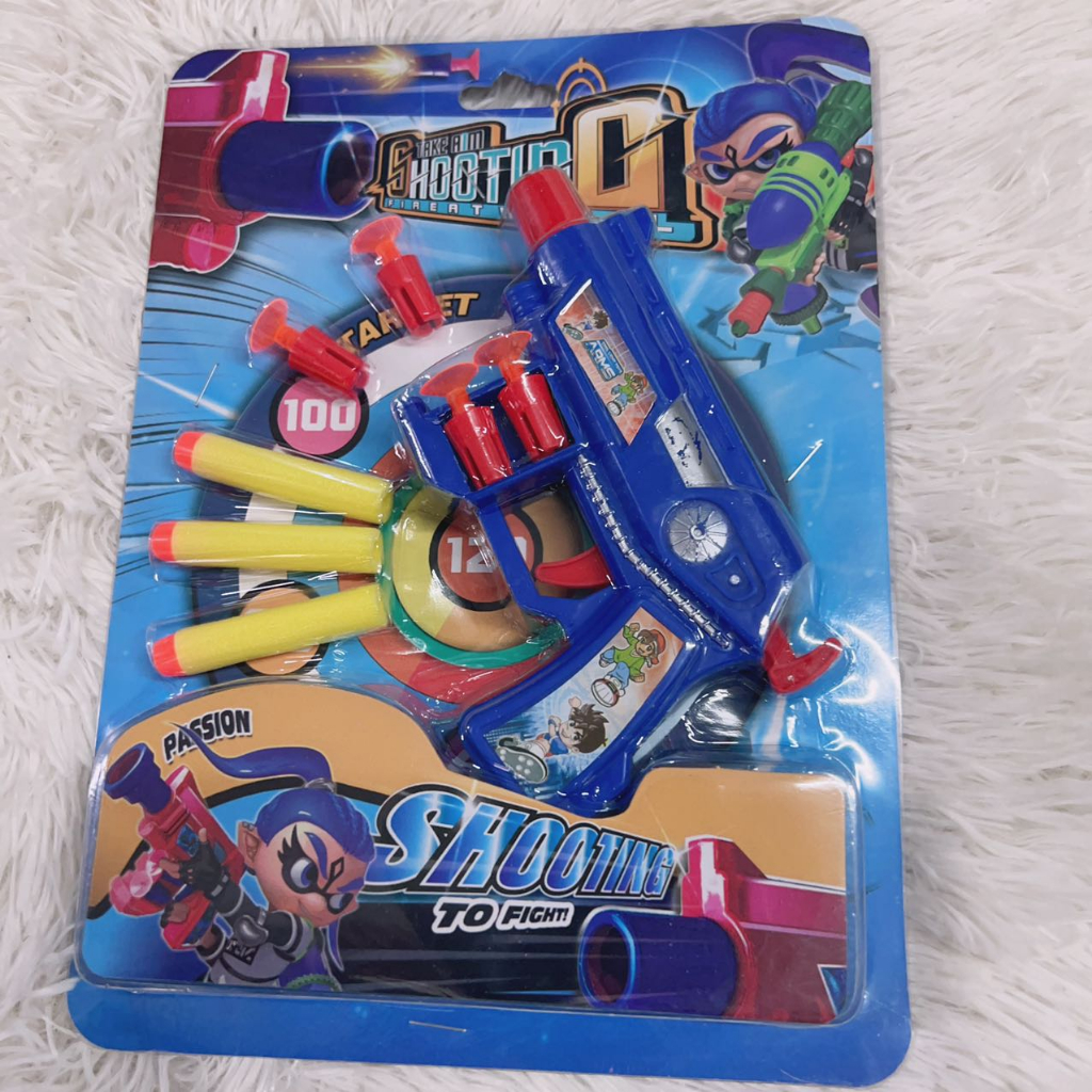 Kit Pistolas de Brinquedo infantil Arminha Atira Dardos Tiro ao Alvo/ARMA NEFE