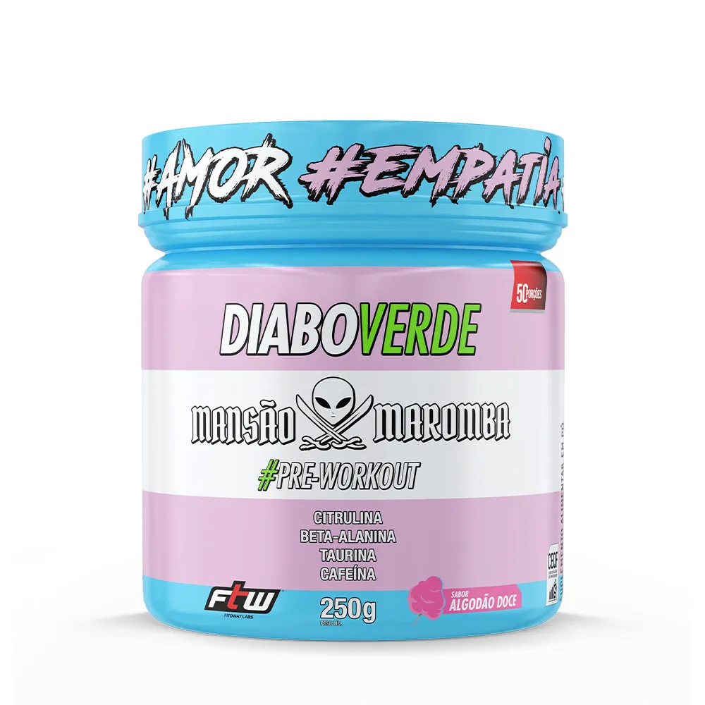 Pré Treino Diabo Verde Mansão Maromba 250g Pré Workout - Ftw