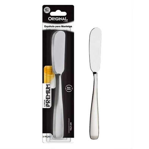 Conjunto De Espátulas Para Manteiga Patê E Geleia Aço Inox 15cm Ou 14cm Original Premium