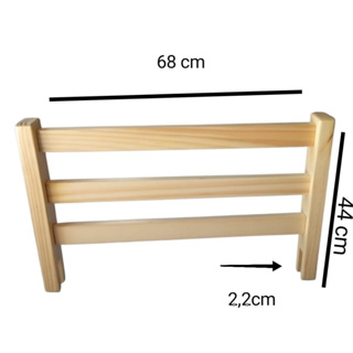 Grade de Proteção Infantil 100% Madeira- crianças e idosos em Oferta na Shopee