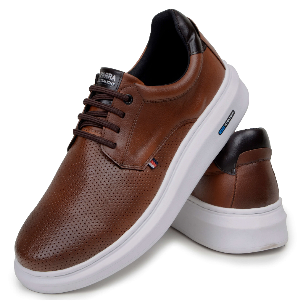 Sapatenis Derby Masculino Moderno Detalhado Social Em Couro Eco Sapato Confortavel Macio 1060
