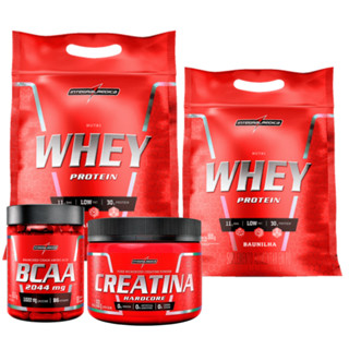 2x Nutri Whey 900g Refil + Bcaa 90cap + Creatina 150g Integralmedica