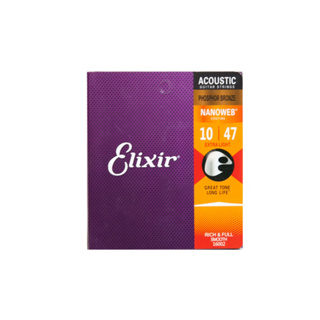 1 Encordoamento Para Violão Aço 0,10 Elixir 16002 10-47 em Oferta na Shopee