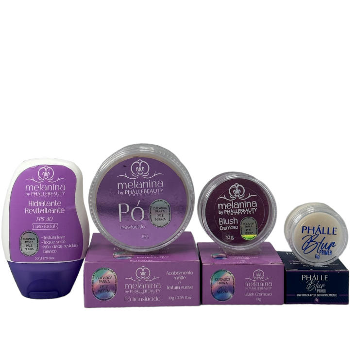 Kit Maquiagem Facial 4 Itens Melanina em Oferta na Shopee