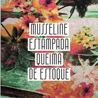 TECIDO MUSSELINE QUEIMA DE ESTOQUE (1M X 1,50M) s1903