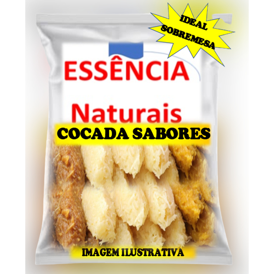 Cocada Mista SABORES (Maracujá,leite condensado, queimada) 500g