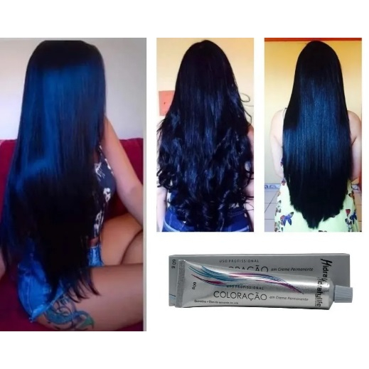 Coloração 1.0 Mairibel / Hidratycollor 60g - Tinta para cabelo Preto Azulado Tinta de Cabelo Hidratylife Maribel - Coloração Profissional 60gr