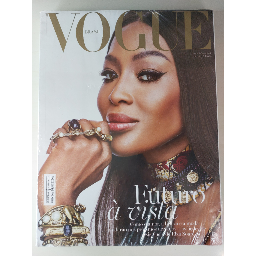 Kit 2 Revistas Vogue Brasil Nº 496 Naomi Campbell E Cidade Jardim Nº 53 Bruna Marquezine 2019 Lacrado