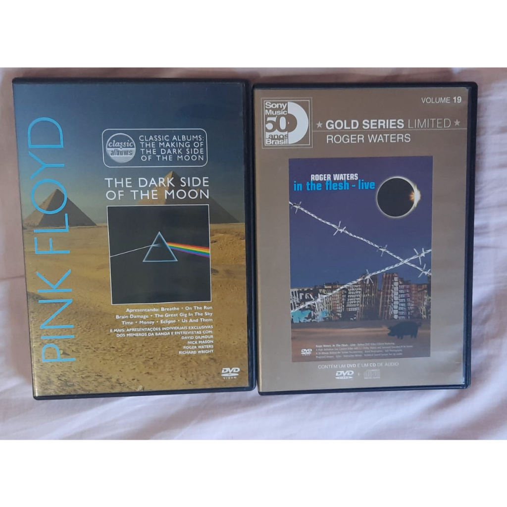 KIT DVD ORIGINAL  PINK FLOYD  Making Of Dark Side Of The Moon Classic Album (DOCUMENTARIO)  + Dvd + Cd Roger Waters In The Flesh Live Flickering Flame