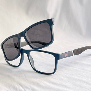 Armação de Óculos Clipon 2 Em 1 Masculino Modelo Novo Tamanho Menor + ESTOJO É FLANELA 6007 em Oferta na Shopee