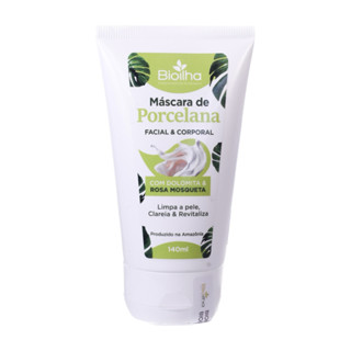 Máscara de Porcelana Clareadora com dolomita e óleo de Rosa Mosqueta - 130g - Vegana