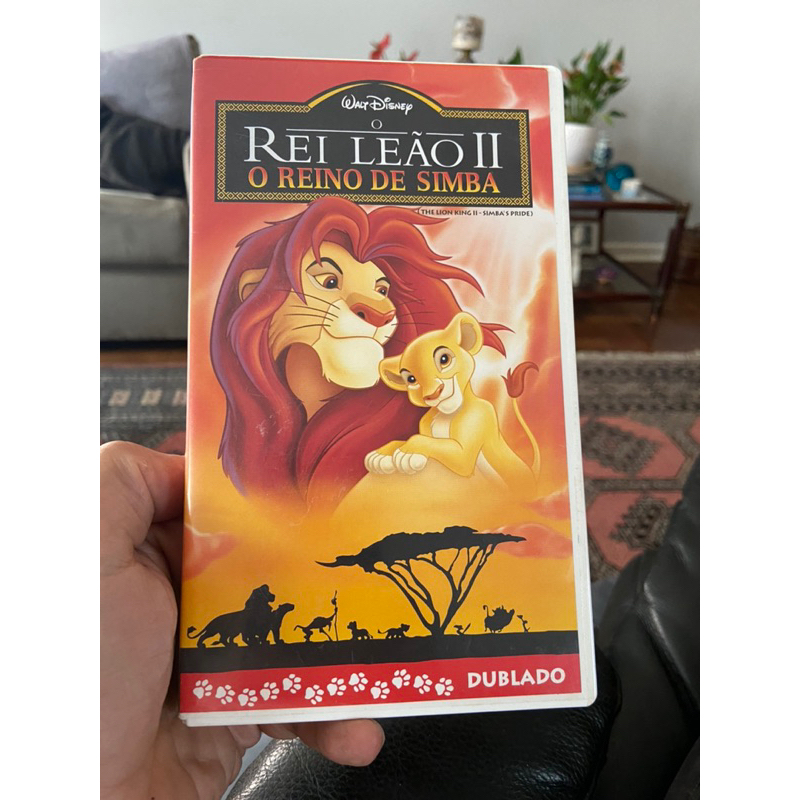 FITA VHS WALT DISNEY O REI LEÃO II O REINO DE SIMBA DUBLADO