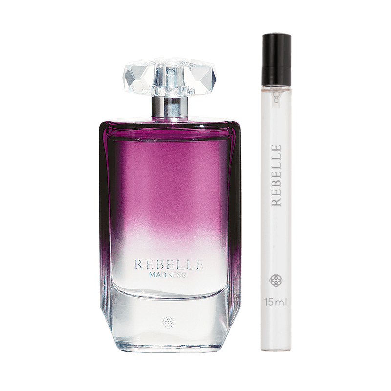 Kit Deo Colônia Rebelle Madness 75 mL + Rebelle Tradicional de 15mL (VERSÃO DE BOLSO)