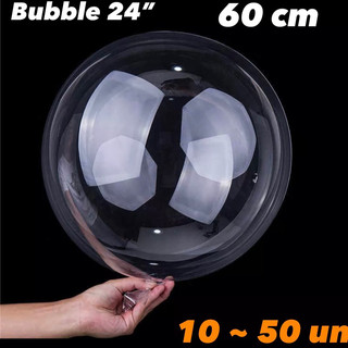 KIT Bubble Balão Transparente Bobo 24” 60 Cm em Oferta na Shopee