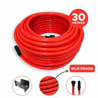 Mangueira de Jardim Laranja Siliconada 30m Resistente + Suporte de Fixação em Oferta na Shopee