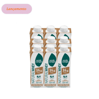 Shake Natural Whey Verde Campo Cappuccino 14G - Pack C/9 Und.