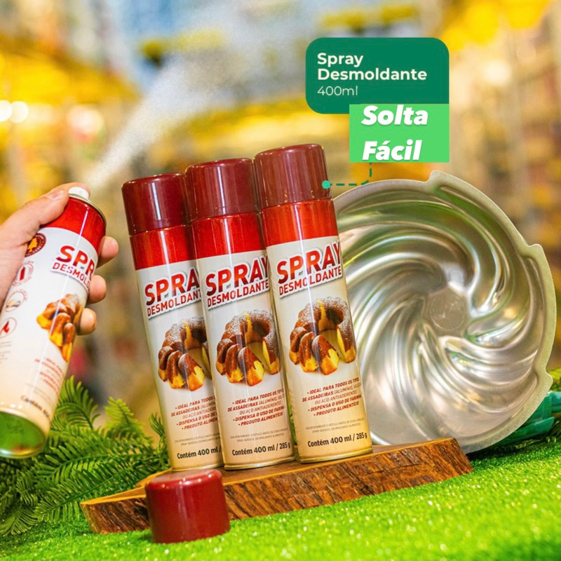 desmoldante solta fácil Cake Brasil 400 ml culinária OFF