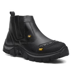 Botina Cat Cano Médio Conforto e Flexibilidade Trabalho Lazer Palmilha de p.u em Gel