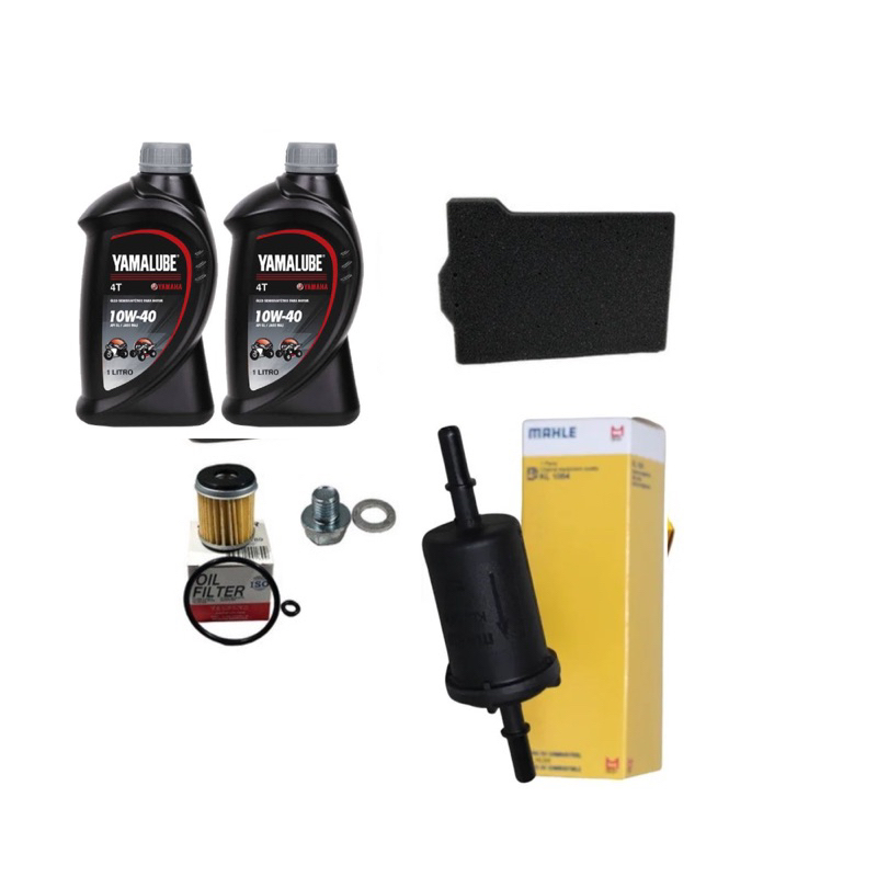 Kit revisão fazer 250 2009 a 2015 2 Oleo Yamalube 10w40/filtro ar/filtro oleo /filtro gasolina /bujao oleo — imagem 2 de 2