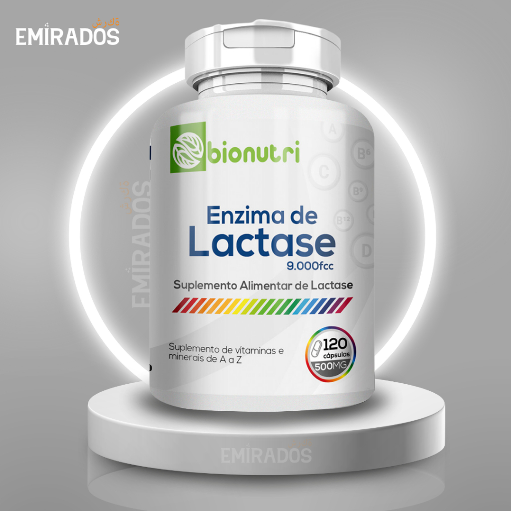 Enzima Lactase 120 Cápsulas 500mg 9.000fcc