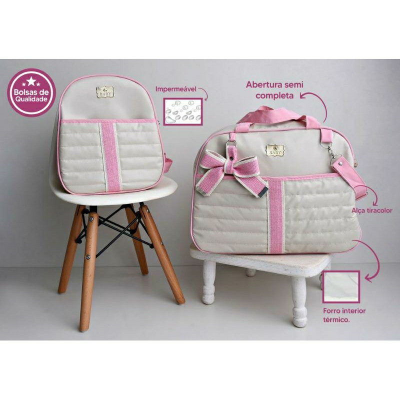 Bolsa maternidade com 2 peças térmico impermeável Judá Baby