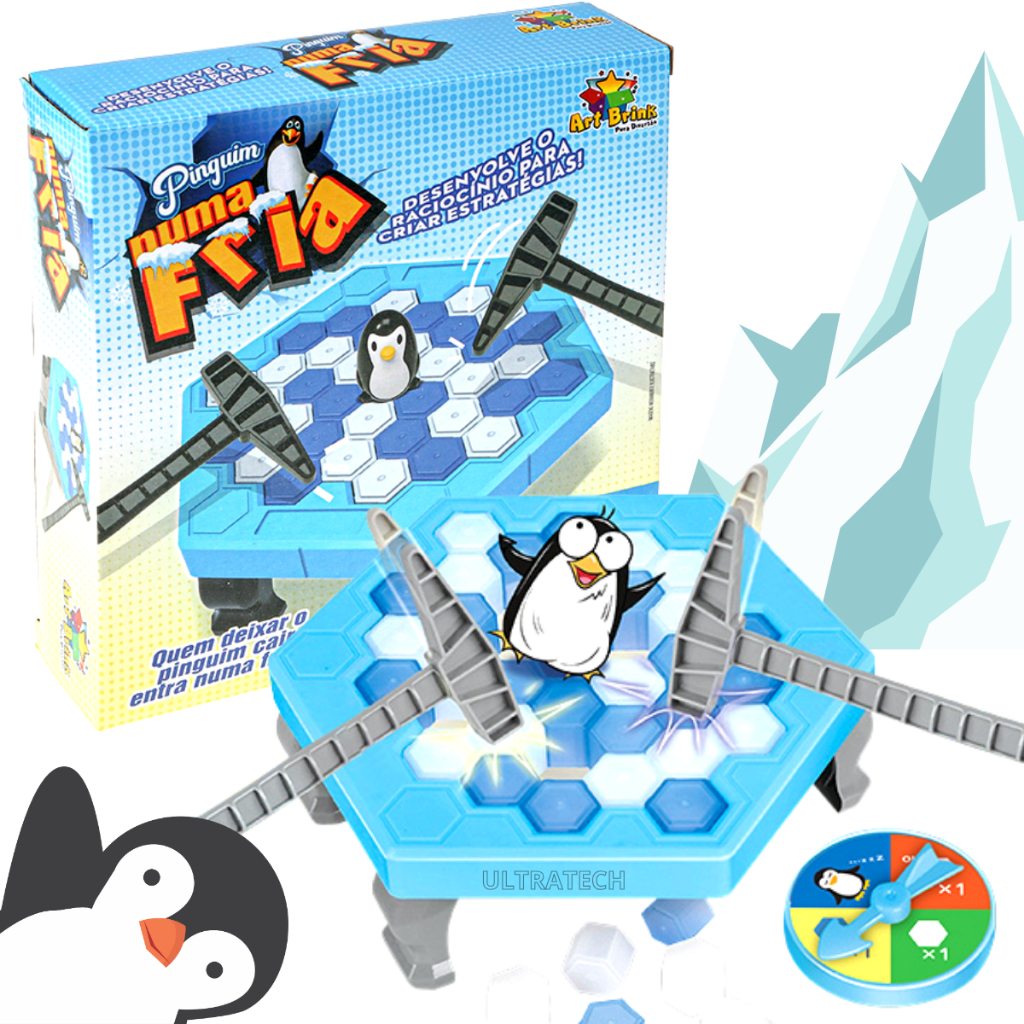 Jogo de Mesa Quebra Gelo do Pinguim Grande Numa Fria Menor Preço Diversão em Familia — R$ 29,75 em Shopee, 15% OFF