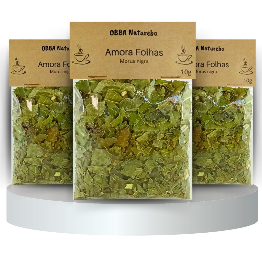 Kit com 3 Chás de Amora Folhas - Verdadeiro Amora Vermelha - Própria para Chá em Oferta na Shopee