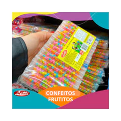 Pct 50un Doces Frutitos Tubetes com Balinhas de Frutas/Doces Lembrancinhas de aniversário/Sacolinha Surpresa/Brinquedos
