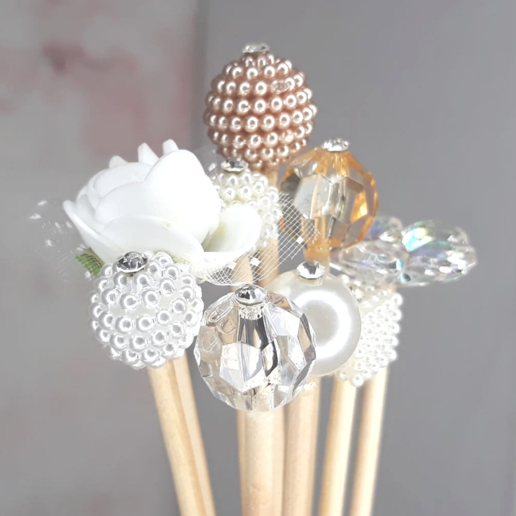 Kit De Varetas Decoradas Luxo Para Difusores de Aromas - Jogo c/ 15 Unidades Kit015