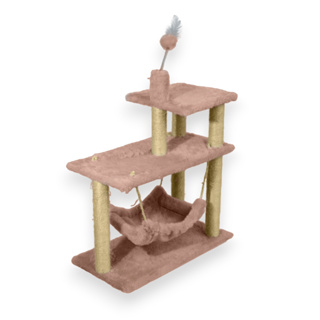 Arranhador Para Gatos 3 Bases - Miupet em Oferta na Shopee