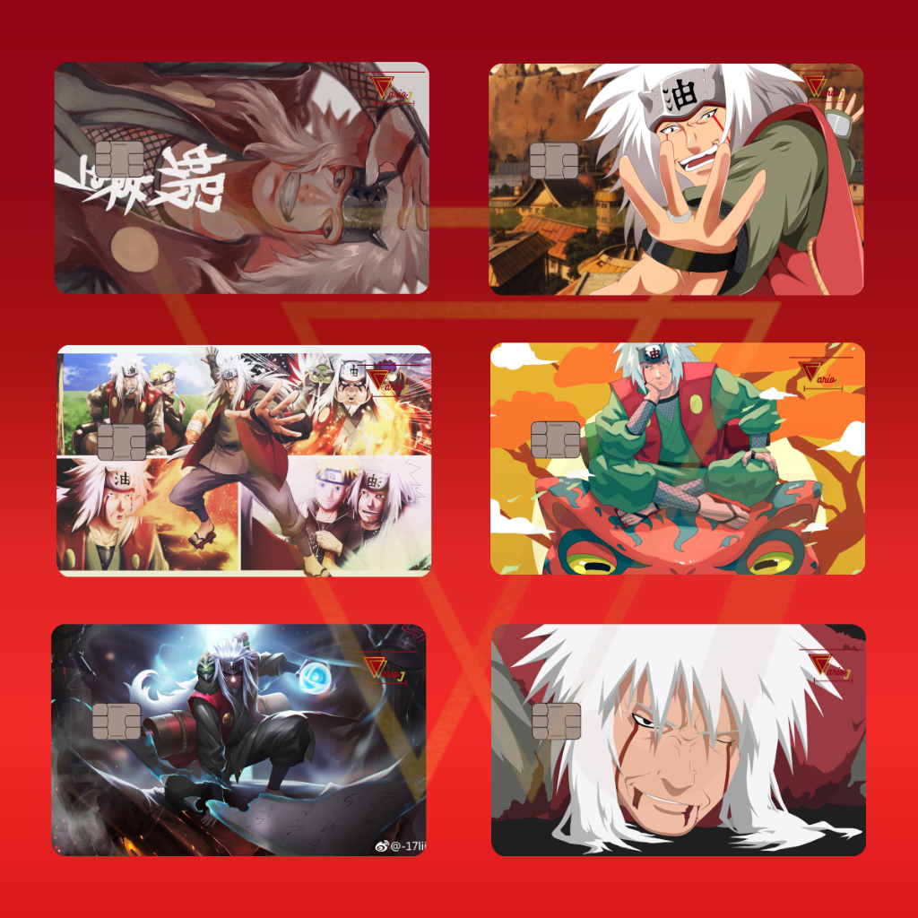 Película Adesivo Cartão Crédito e Débito Anime Naruto Jiraiya Top Excelente Qualidade