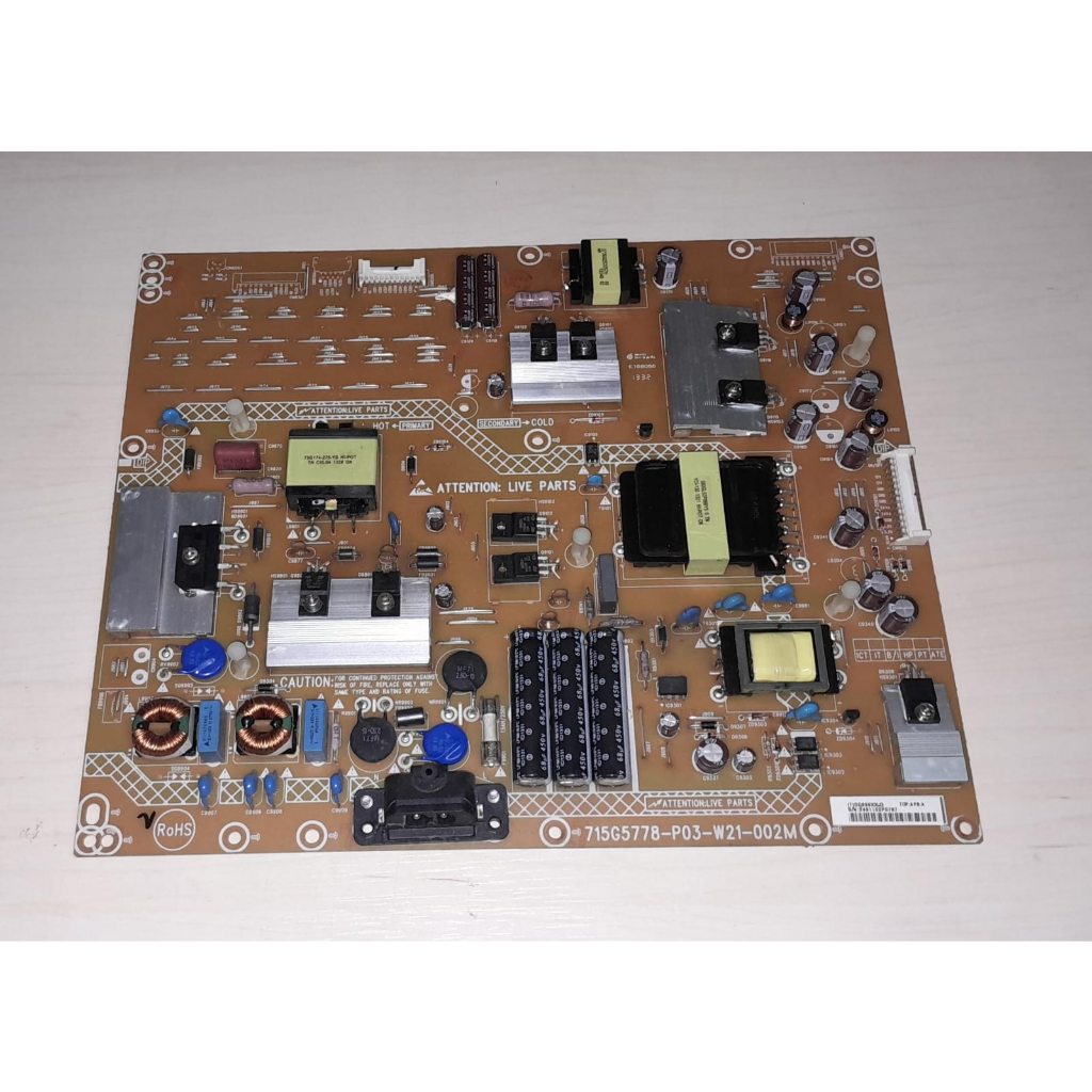placa da fonte philips 42pfl5008g - 42pfl3508g - 46pfl5508g cod. 715g5778p03w21002m (cx02)