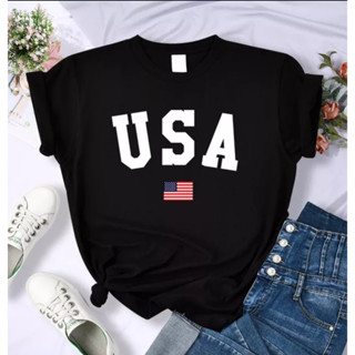 Camiseta USA Baby Look 100%Algodão Gola Redonda Envios Rapidos