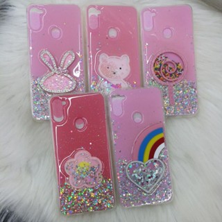 Capa Capinha Silicone Brilho Chocalho Colorida Samsung A11