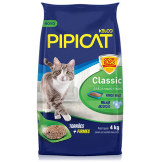 Areia Higiênica Pipicat Classic para Gatos 4kg