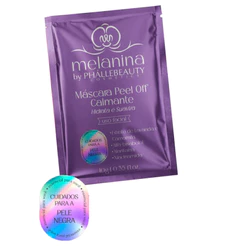 KIT 10 UNIDADES MASCARA PEEL OFF CALMANTE SACHÊ MELANINA PHALLEBEAUTY - PH0732