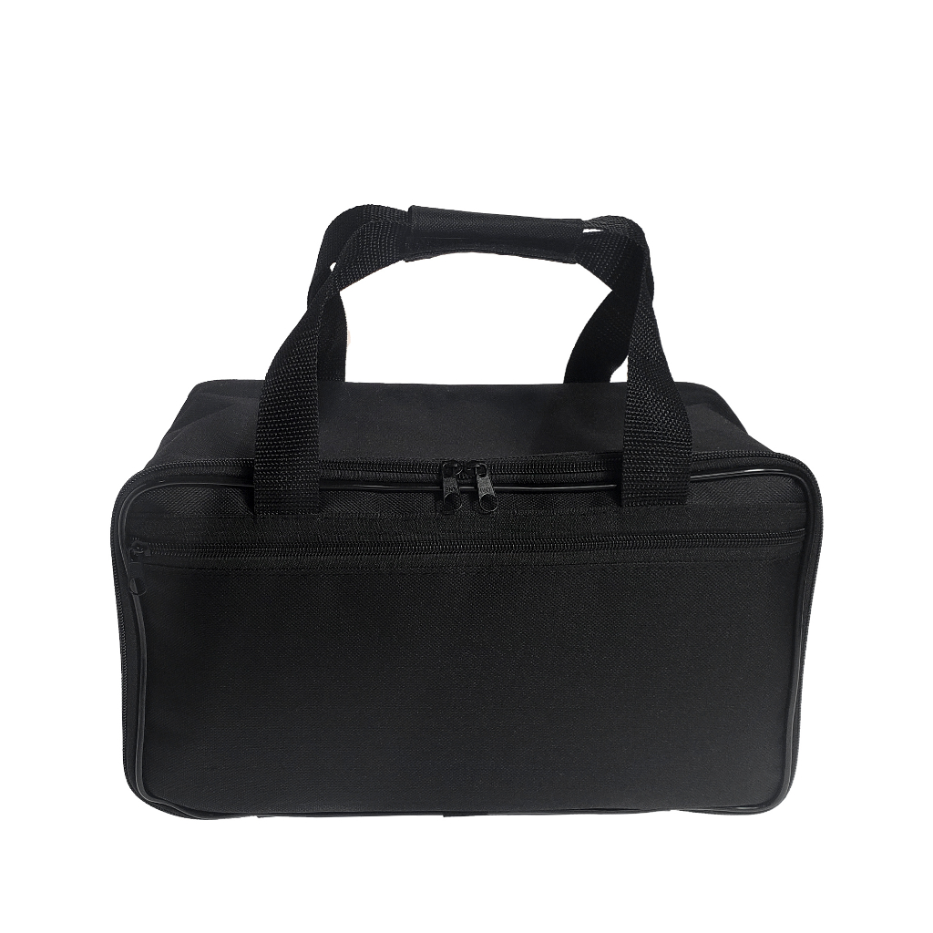 Bolsa Completa Com 5 Bandejas Para Joias e Bijuterias Cor Preto Com Interno Preto