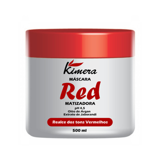 Máscara Matizadora Red Intensificador de Tons Vermelhos 500 g Kimera em Oferta na Shopee
